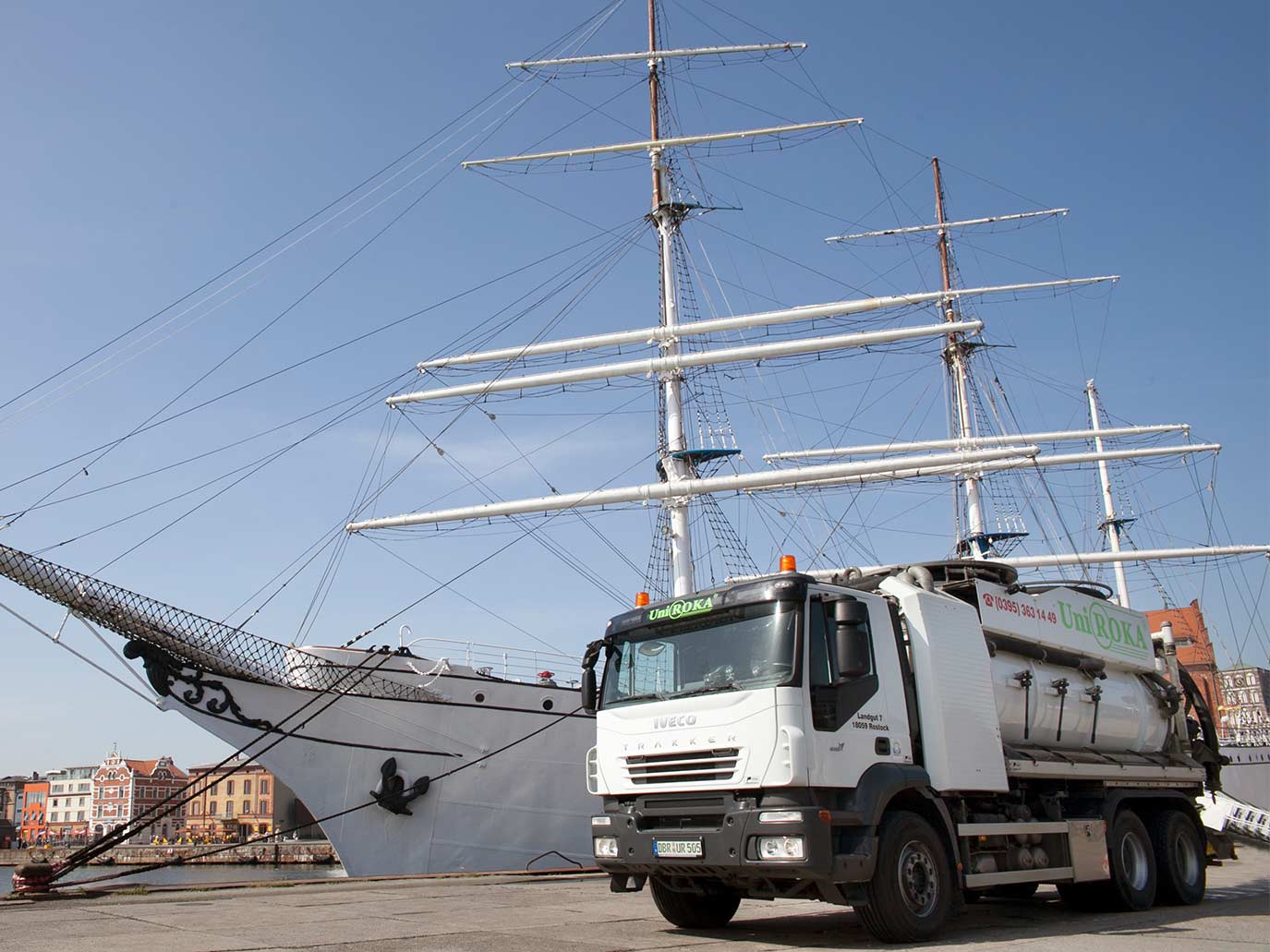 Kanalarbeiten am Stadthafen Rostock